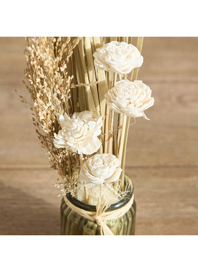 Home Box Miley Flower Arrangement with Ceramic Pot 8 x 24 x 8 cm  - Image 2