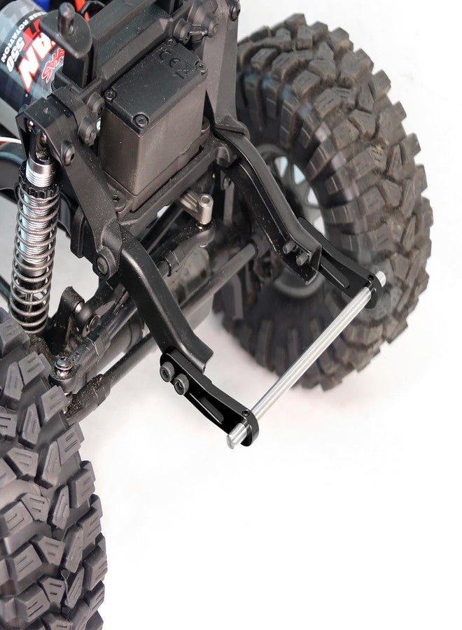 OGUNKE OGRC قابل للتعديل 1/10 جبل الصدمات من سبائك الألمنيوم أمامي وخلفي لسيارة TRX4 TRX6 Axial SCX10 Element Enduro Gen7 Gen8 1/10 RC كراولر (أسود) - Image 2