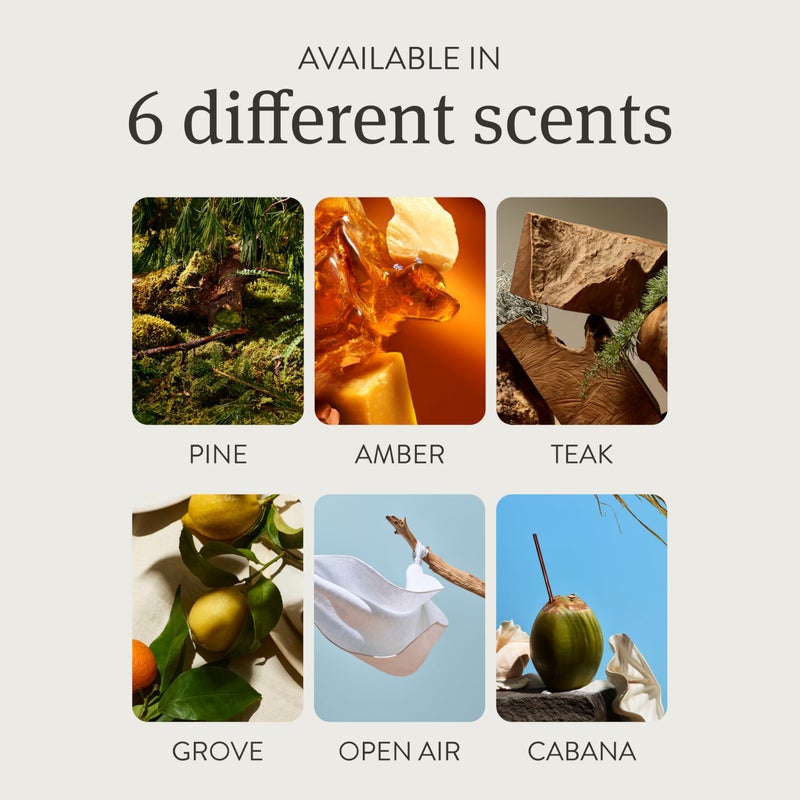 Drift Metal Vent Clip Starter Kit - Car Air Freshener - Scent Diffuser for Car - Metal Odor Eliminator - Teak - Image 3