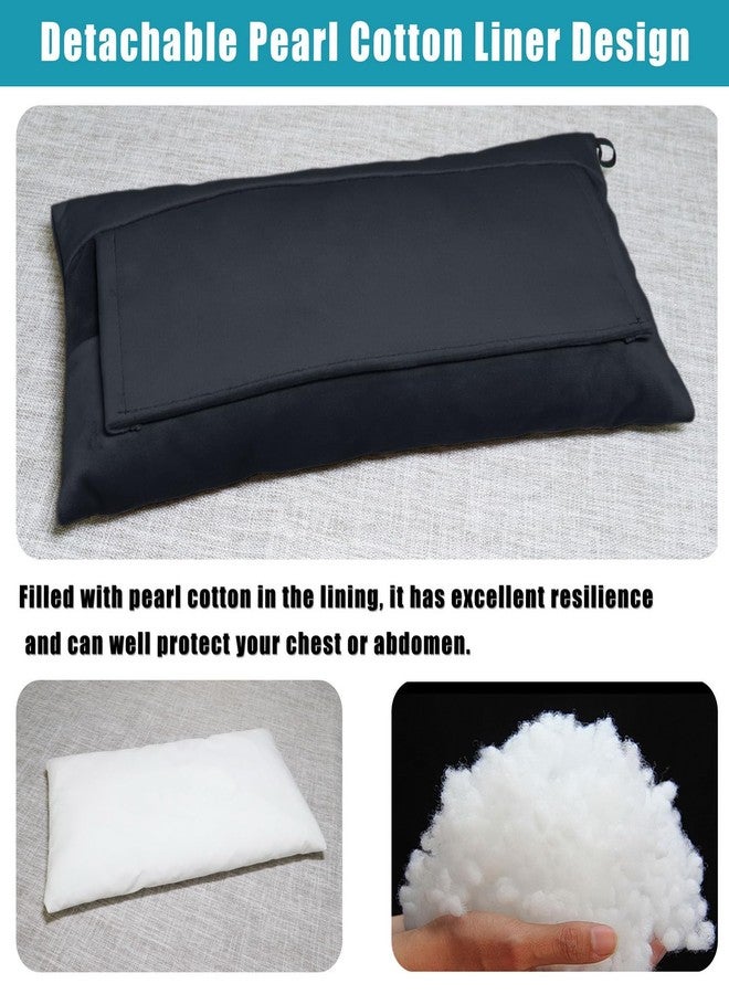 AmazeCov Post-Surgery Seat Belt Pillow - Super Soft Mastectomy & Tummy Tuck Cushion, Heart/Hysterectomy Recovery Pillow, Comfort Pad for Car, Black - Image 5