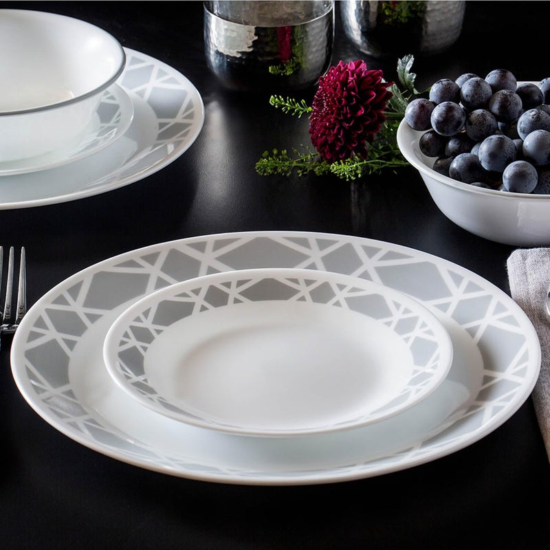 CORELLE Modena Glass 30Pcs Dinner Set Multicolor Printed - Image 2