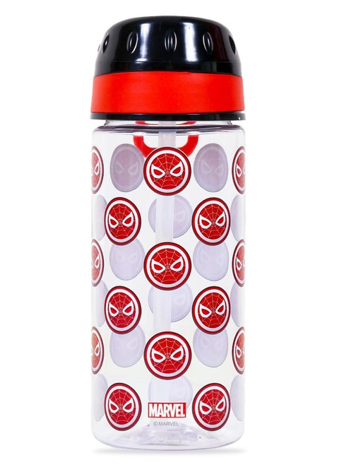 Marvel Spider-Man Tritan Water Bottle With Carry Handle - Black/Red, 420ml