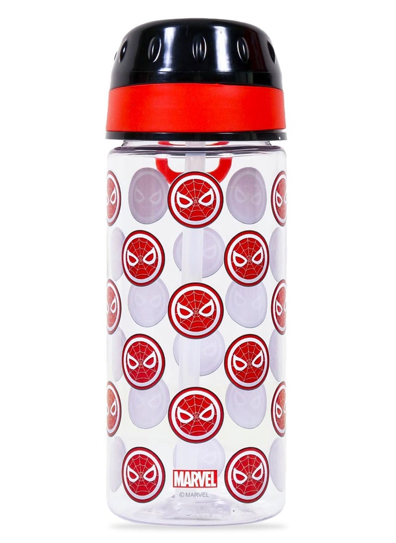 Eazy Kids - Marvel Spider-Man Tritan Water Bottle With Carry Handle - Black/Red, 420ml - Image 1
