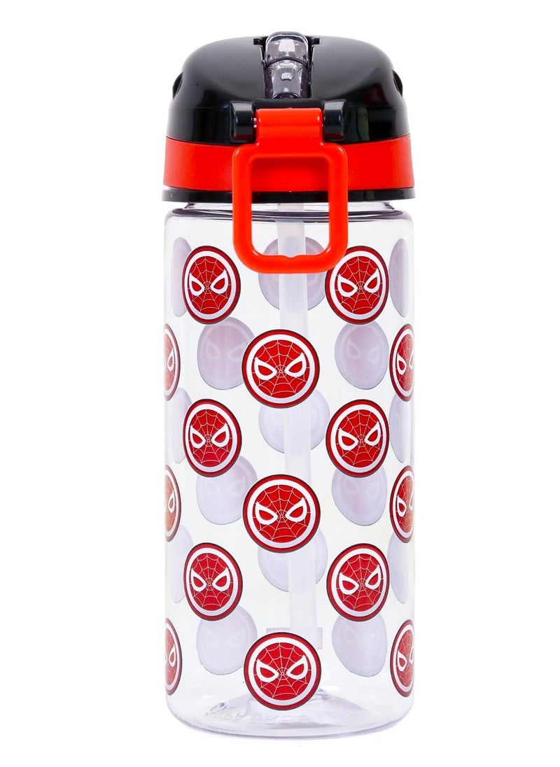 Eazy Kids - Marvel Spider-Man Tritan Water Bottle With Carry Handle - Black/Red, 420ml - Image 1