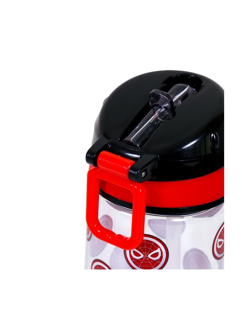 Eazy Kids - Marvel Spider-Man Tritan Water Bottle With Carry Handle - Black/Red, 420ml - Image 1