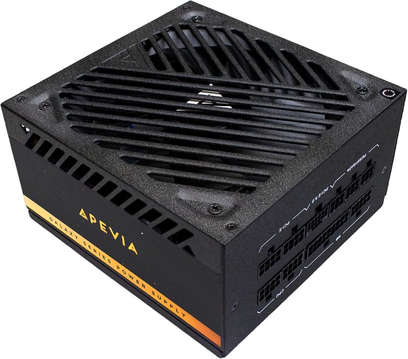 APEVIA ATX-GX1200W Galaxy 1200W Fully Modular 80+ Gold Certified, ATX 3.0 & PCIE 5.0 Ready Active PFC ATX Gaming Power Supply, Includes Gen 5 12VHPWR Connector - Image 1