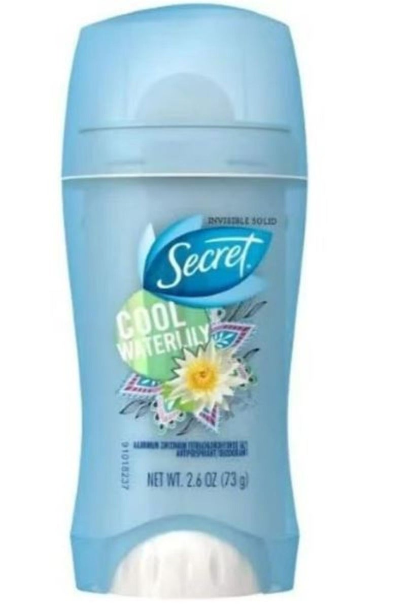 Secret Cool Waterlily Invisible Solid Antiperspirant Deodorant 73 g
