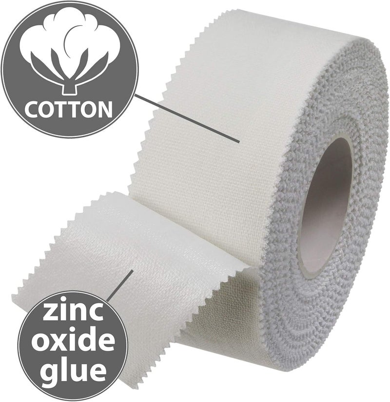 ALPIDEX 12 x Finger Tape 10 m x 25 cm White Zinc Oxide Tape Climbing Inelastic Tearable Sports Tape - Image 4