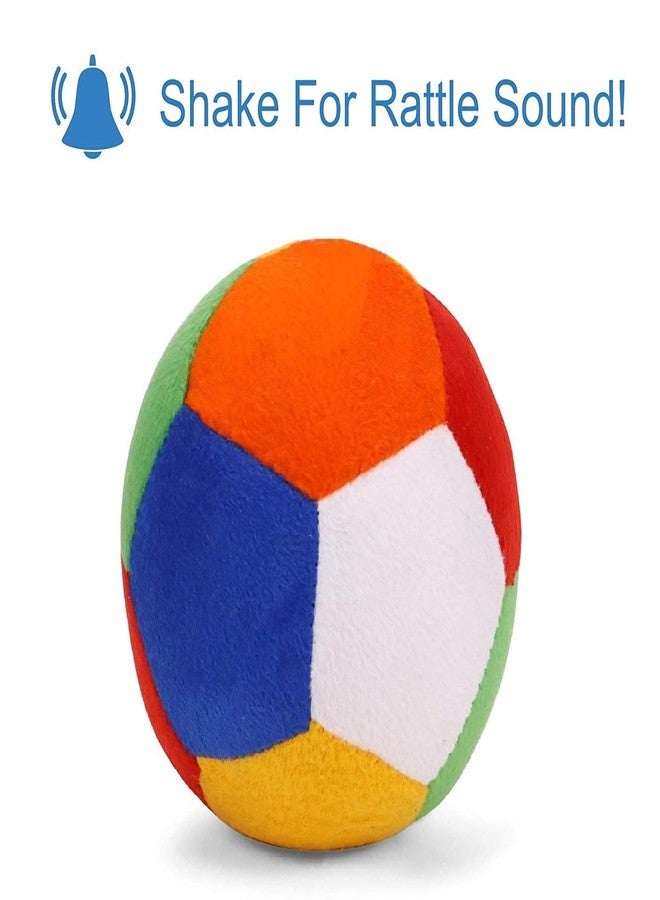 Babique Ball Rattle Sound Soft Toy for Kids Baby Boy Girl Birthday (10 cm) - Image 2