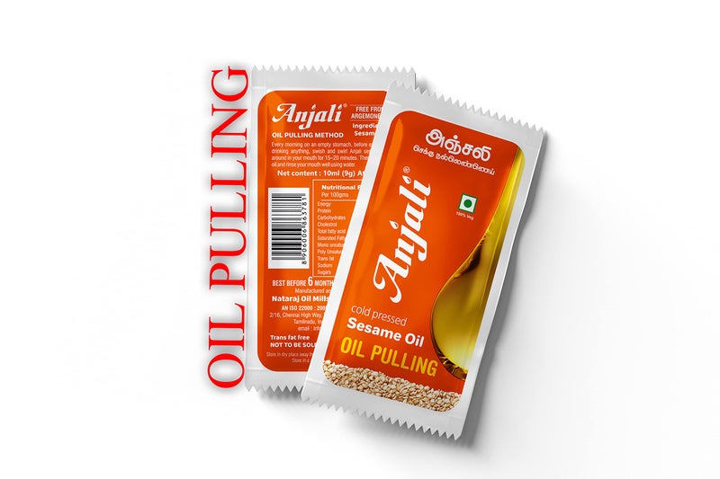 Anjali Cold Pressed Gingelly/Sesame Oil - Oil Pulling (30 Sachet) - Image 2