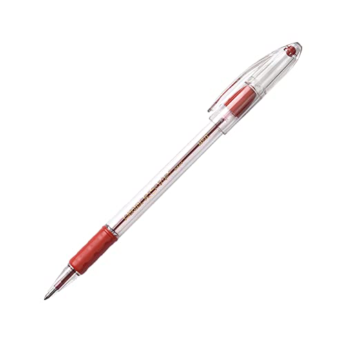 Pentel® R.S.V.P.® Ballpoint Pens, Medium Point, 1.0 mm, Clear Barrel, Red Ink, Pack Of 12 - Image 2