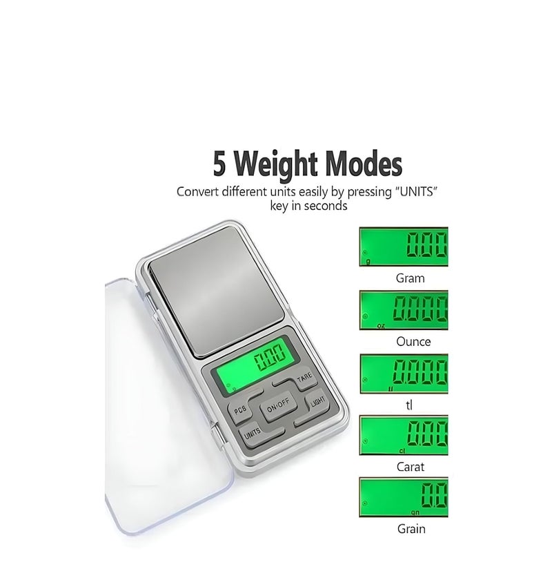 GRAMTECHNOLOGY Digital Pocket Weighing Scale 200g x 0.01g Precision | Jewellery Scale | Weight Machine for Gold | Ideal for Goldsmith and Chemical Use 81 (pocket scale) - Image 3
