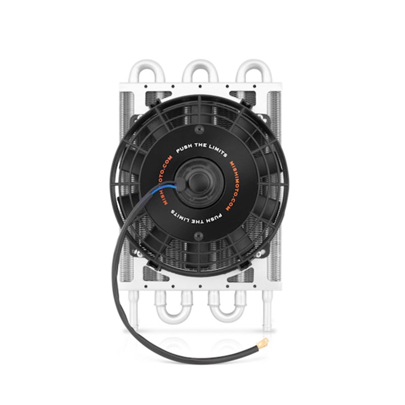 Mishimoto MMOCF Heavy Duty Racing Transmission Cooler with Electric Fan for Maximum Cooling Universal Fit