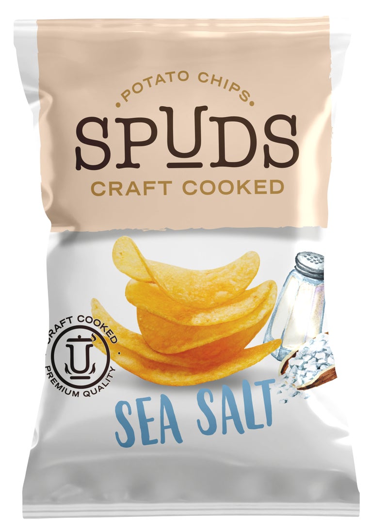 Spuds Sea Salt Potato Chips Craft cooked 45g
