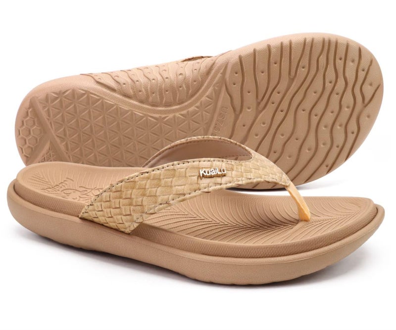 KuaiLu Womens Flip Flops Ladies Yoga Mat Comfortable Walking Thong Sandals With Plantar Fasciitis Arch Support Slip On Indoor Outdoor For Summer - Image 3
