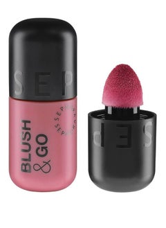 SEPHORA SEPHORA COLLECTION Blush & Go Longwear Matte Liquid Blush – 2-in-1 Lip & Cheek Color – 01 On Point (Dusty Rose Matte) – 7ml  - Image 1