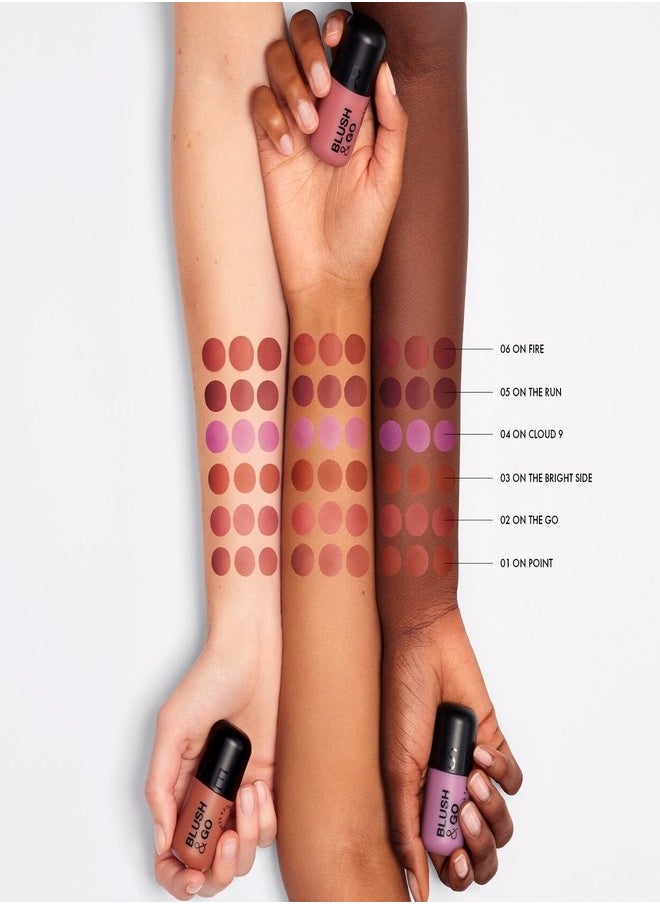 SEPHORA - SEPHORA COLLECTION Blush & Go Longwear Matte Liquid Blush – 2-in-1 Lip & Cheek Color – 01 On Point (Dusty Rose Matte) – 7ml - Image 1