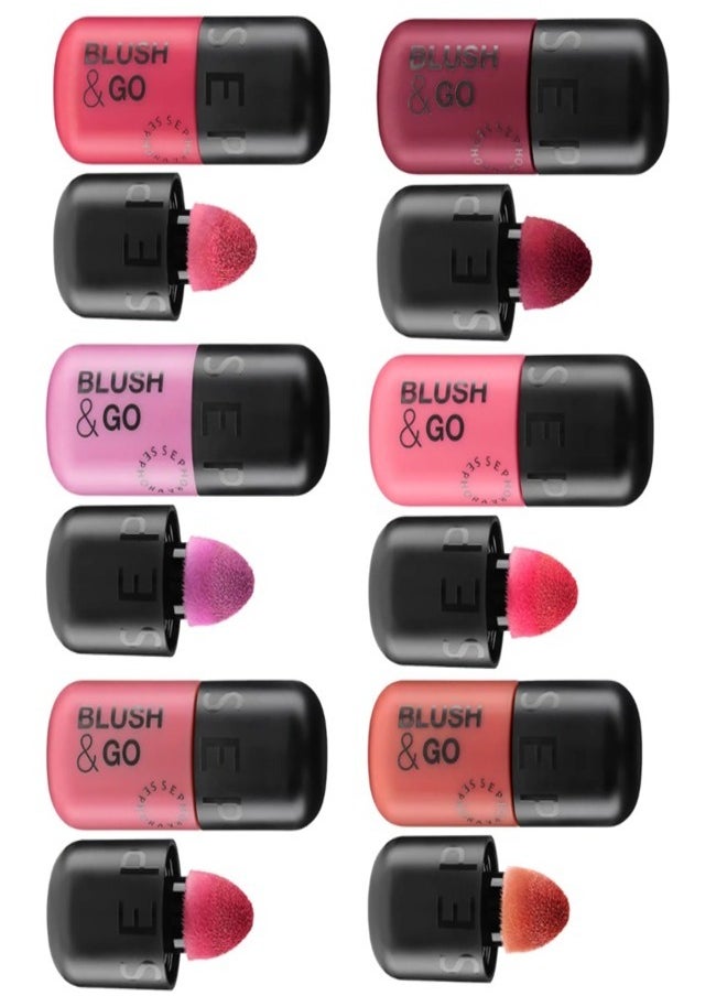 SEPHORA - SEPHORA COLLECTION Blush & Go Longwear Matte Liquid Blush – 2-in-1 Lip & Cheek Color – 01 On Point (Dusty Rose Matte) – 7ml - Image 1