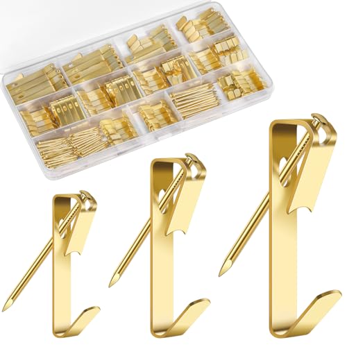 ARRITZ Picture Hanging Kit, ARRITZ 210pcs Wall Hangers, 20lb, 30lb and 50lb Heavy Duty Picture Hanging Hooks with Nails for Wooden Wall, Drywall - Image 1
