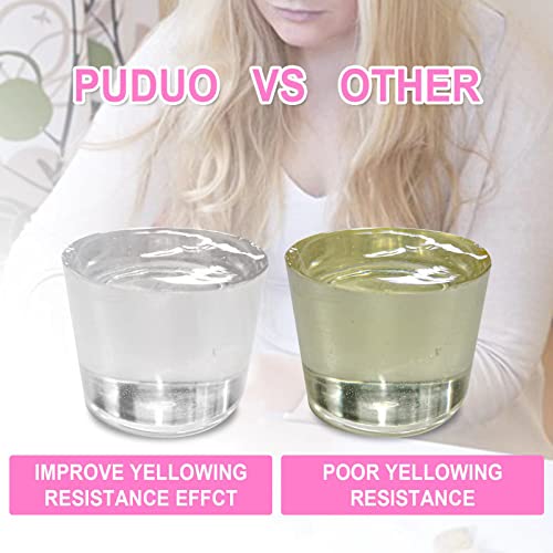 Puduo Epoxy Resin Clear Kit 64 OZ for Art, Jewelry Making, Crafts, Keychain - Including 32 OZ Resin and 32 OZ Hardener, Fast Curing 2 Part AB Epoxy Casting Resin by Puduo - Image 3
