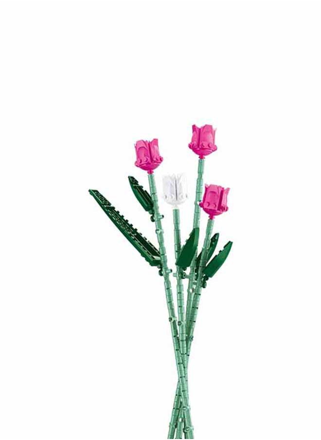Sluban - Flower Vase Building Kit - A Unique Flower Container With 203  Piece And Flowers Tulip - Image 1