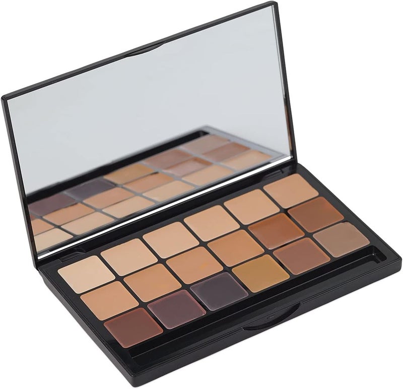 Graftobian Neutral HD Glamour Creme Foundation Super Palette - 18 High Definition Cream Makeup Shades