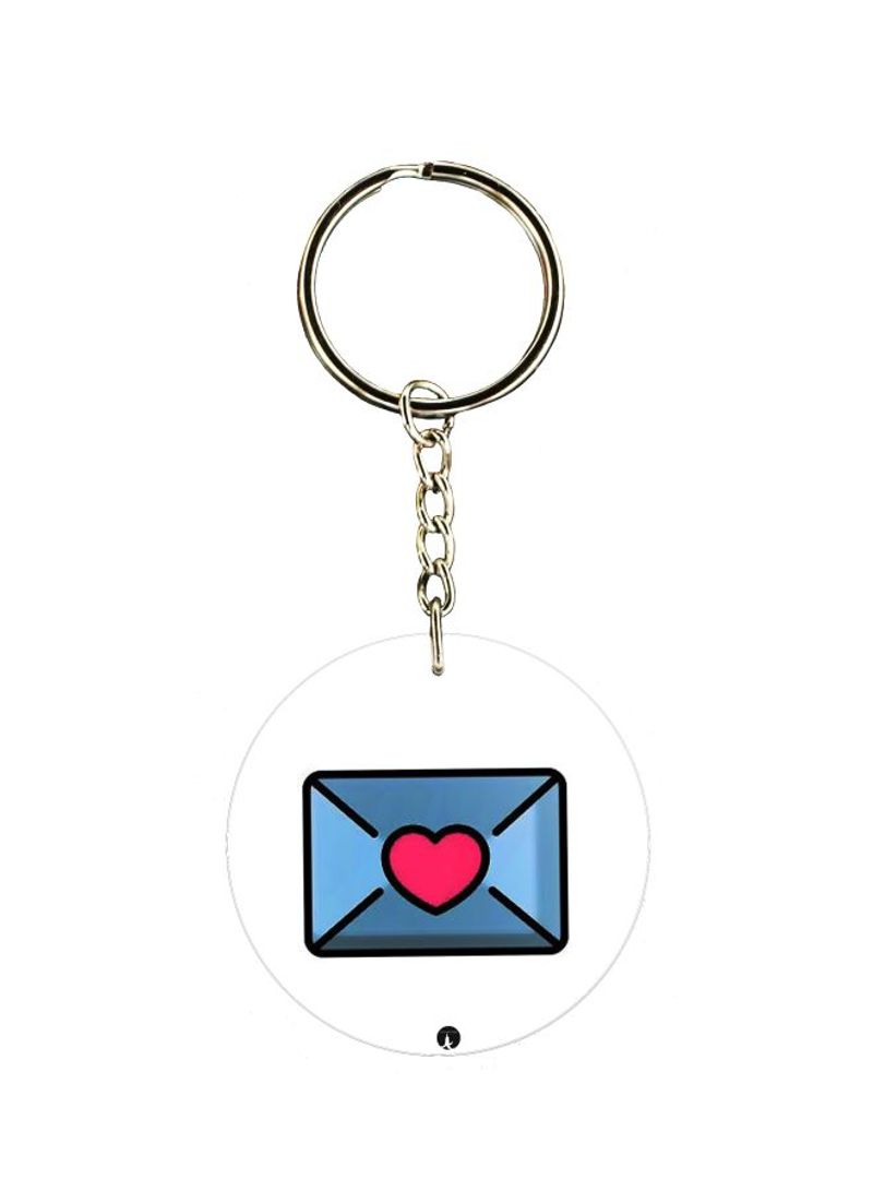 Cartoon Themed Single Sided Keychain