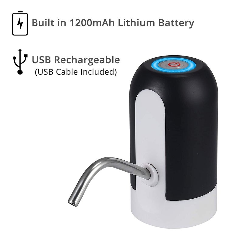 Avinya Automatic Wireless Water Bottle Switch Rechargeable Automatic Dispenser with Portable USB Charging with USB Cable - Image 5