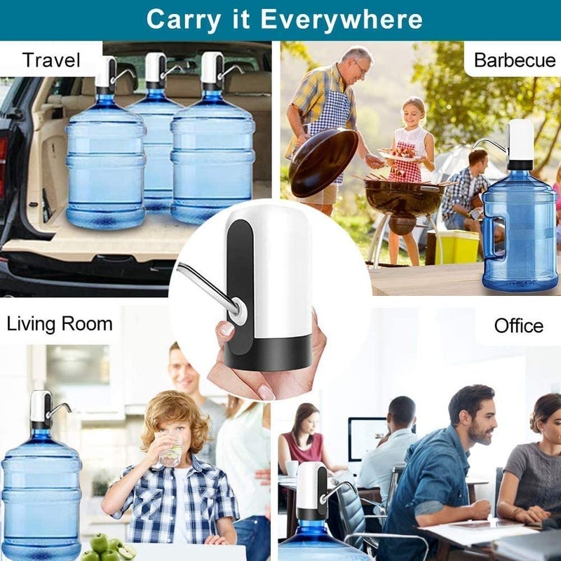 Avinya Automatic Wireless Water Bottle Switch Rechargeable Automatic Dispenser with Portable USB Charging with USB Cable - Image 4