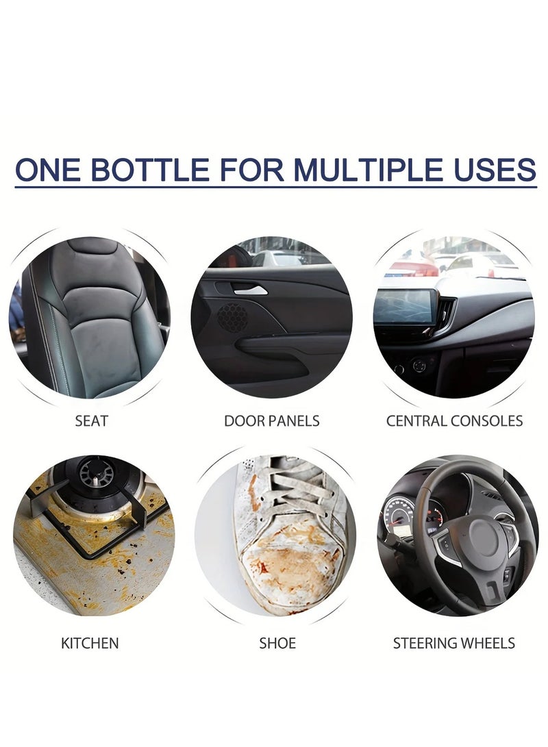 SAFI WAX Max Foaming Multi Purpose Cleaner Spray 500ML 5 Pack Rich Foam Multi Surface Cleaning Foam for Car Interior Dashboard Upholstery Fabric Leather Vinyl Plastic Kitchen Bathroom Home Office Grease Dirt Stain Remover Easy Spray Wipe - Image 3