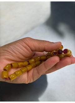 just naturals German Faturan Prayer Beads For Men 31 Beads Size 8mm x 10.5mm  - Image 5