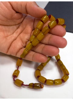 just naturals German Faturan Prayer Beads For Men 31 Beads Size 8mm x 10.5mm  - Image 3