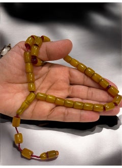 just naturals German Faturan Prayer Beads For Men 31 Beads Size 8mm x 10.5mm  - Image 2