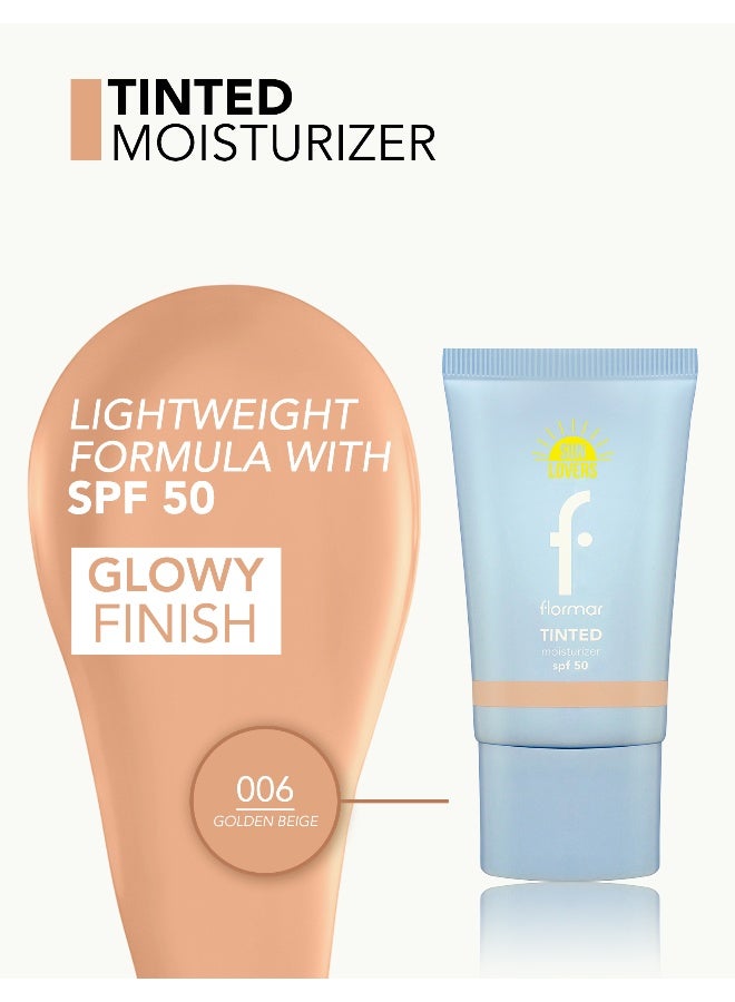 flormar Tinted Moisturizer – 006 Golden Beige – Lightweight Skin Tint, Hydrating Feel, Sheer-to-Light Coverage, Natural Fresh Finish 006 Golden Beige - Image 3