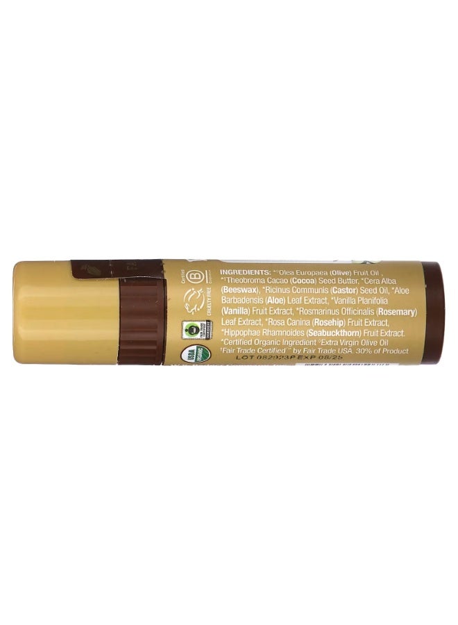 Badger Cocoa Butter Lip Balm Vanilla Bean 0.25 oz 7 g - Image 2