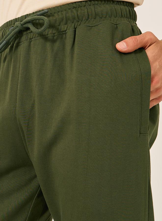 Styli Eco Earth Slim Terry Open Hem Joggers with Welt Pockets - Image 3