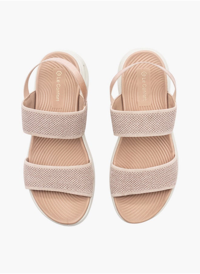 Le Confort Textured Sandals with Backstrap  - Image 1