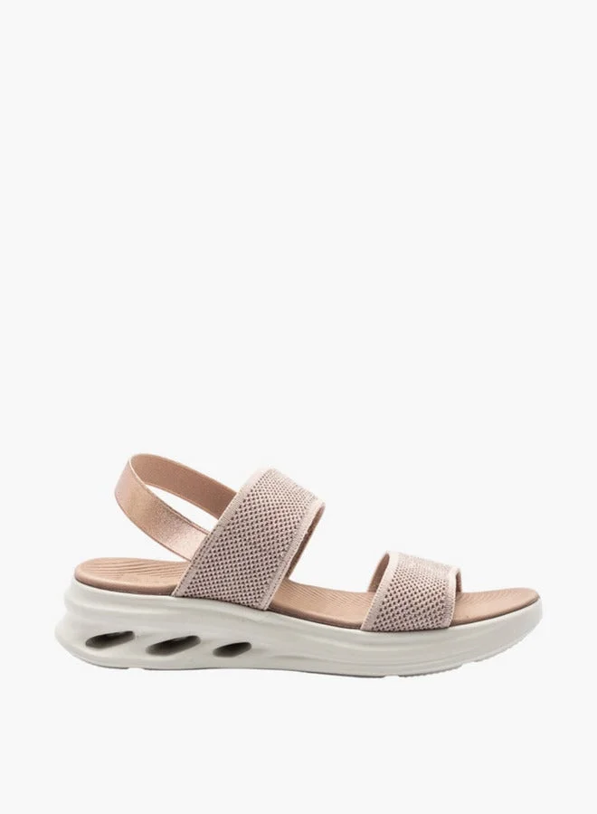 Textured Sandals with Backstrap