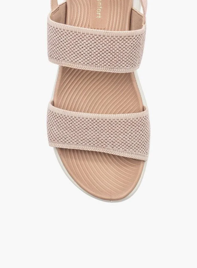 لو كونفورت صنادل بنقوش مع حزام خلفي