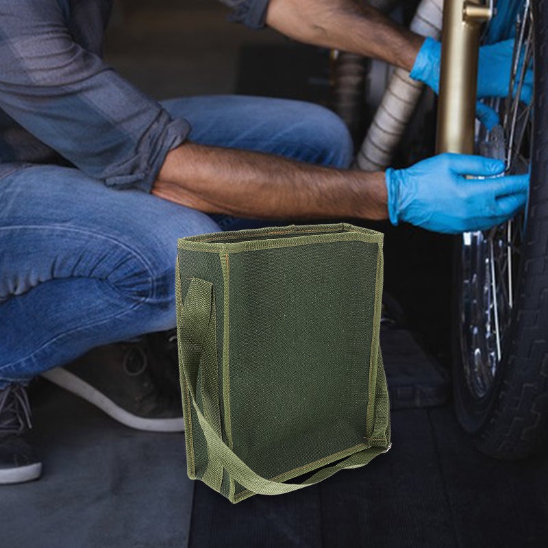 Canvas Bucket Bag Tool Pouch Outdoor Storage Bag Canvas Pouch Organizer Canvas Tool Storage Bag - Image 3