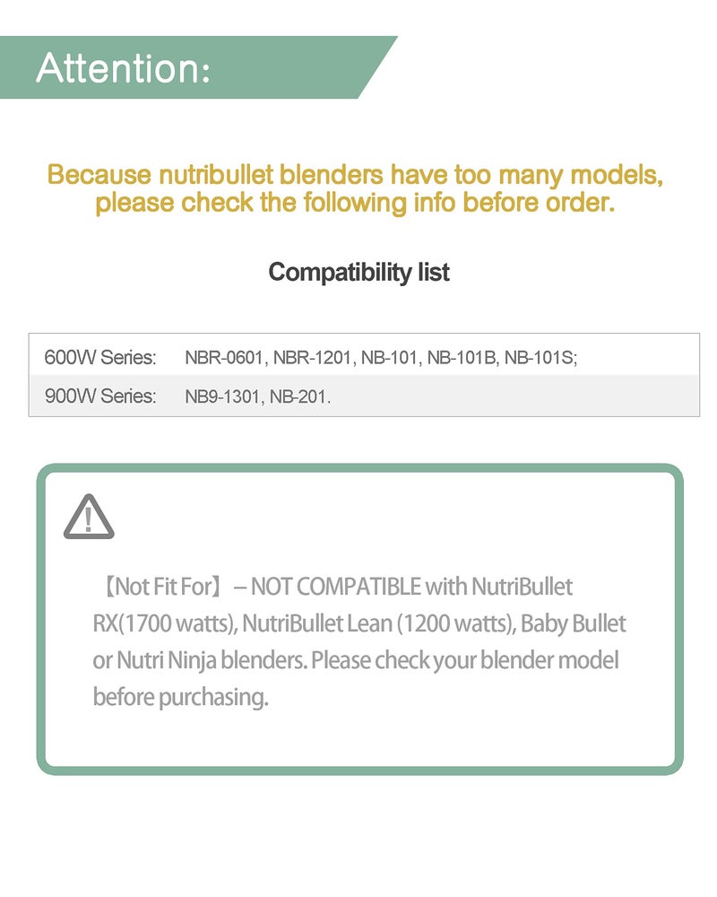 LVAINIT NutriBullet Replacement Parts Extractor Blade Compatible with NutriBullet Blender 600w/900w (Pack of 1, Grey) - Image 4