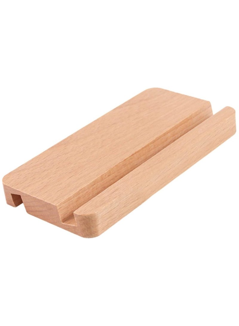 LINGWEI Wooden Phone Holder Wooden Smartphone Stand Cell Phone Bracket Wooden Phone Stand Phone Mount Cell Phone Stand Desktop Phone Bracket Mobile Phone Holder Tablet Bamboo - Image 1