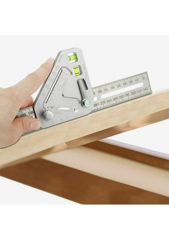 Multi functional level, angle ruler, triangular ruler, wooden ruler for product measurement, office, bedroom - Image 3