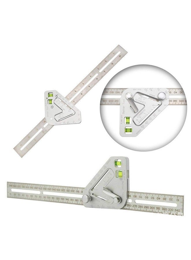 Multi functional level, angle ruler, triangular ruler, wooden ruler for product measurement, office, bedroom - Image 5