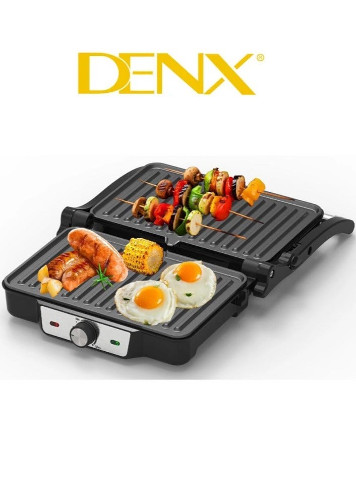 Denx 1600W Electric Grill with Non-Stick Teflon Surface - Image 2