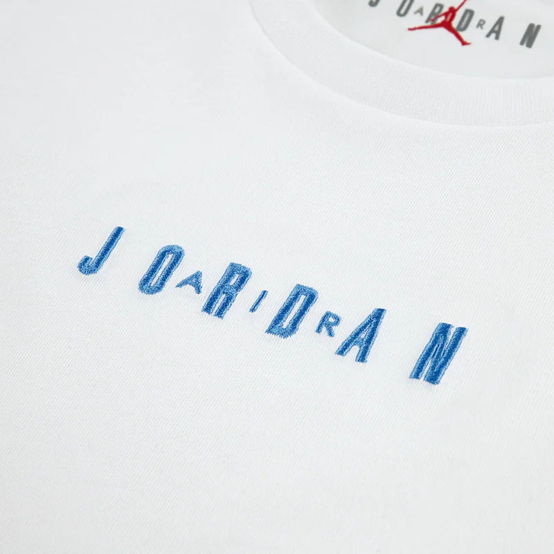 Jordan Blue Kids' Wordmark T-Shirt and Shorts Set  | Best Price UAE