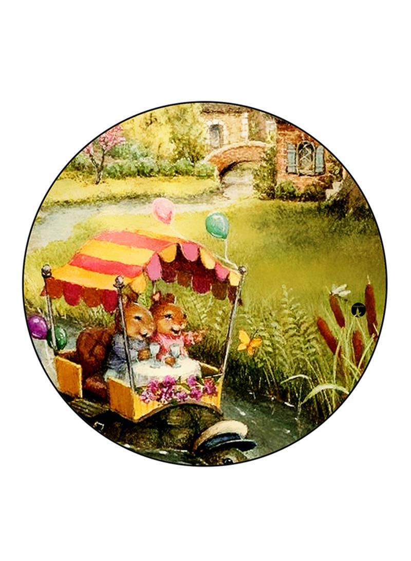 RKN Rabbits Printed Mouse Pad  Multicolour