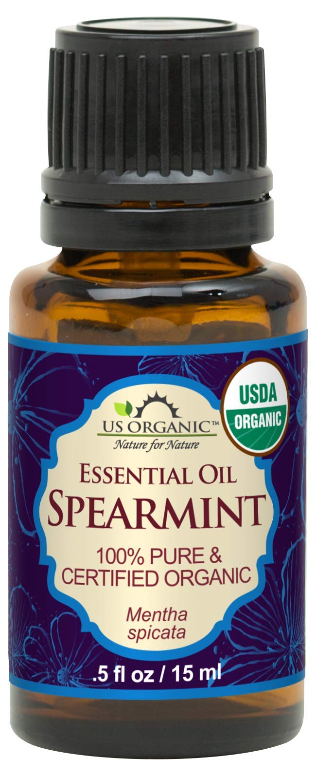 US Organic 100 Pure Spearmint Essential Oil USDA Certified Organic Steam Distilled WEuro droppers More Size Variations Available 15 ml 5 fl oz - Image 2