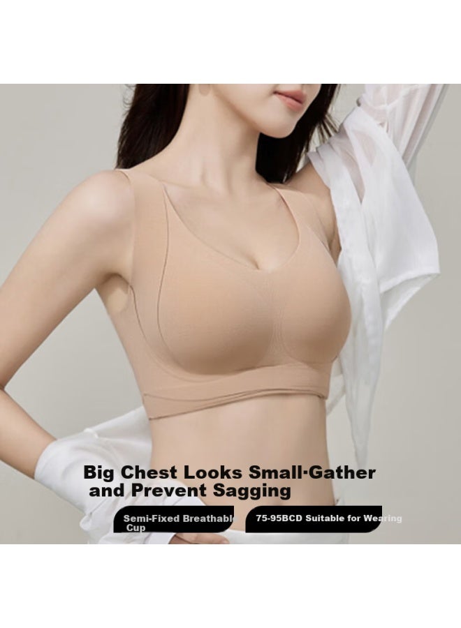 GRACEWELL Tingmei Invisible Bra, Push-up, Lift, Anti-sagging, Seamless, Wireless, Vest-style Brassiere For Women - Image 4