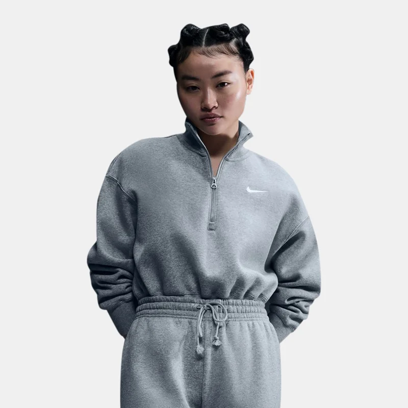 Women's Sportswear Phoenix Fleece 1/2-Zip Cropped Sweatshirt